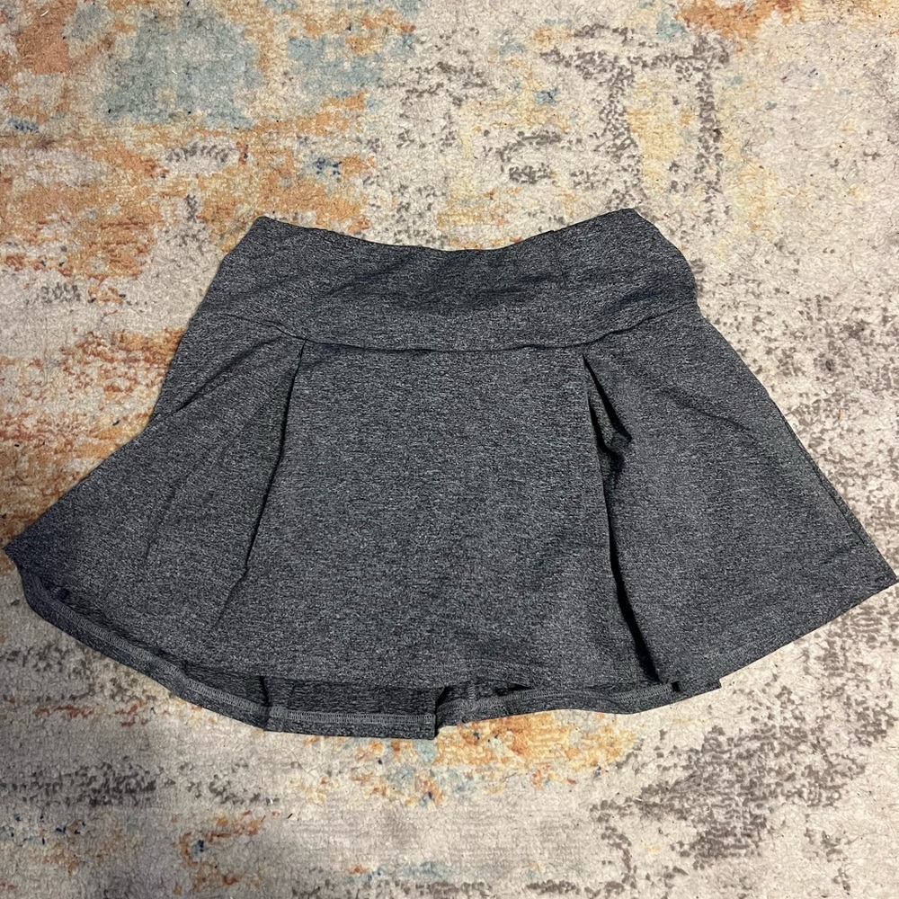 Gray Pleated Skirt